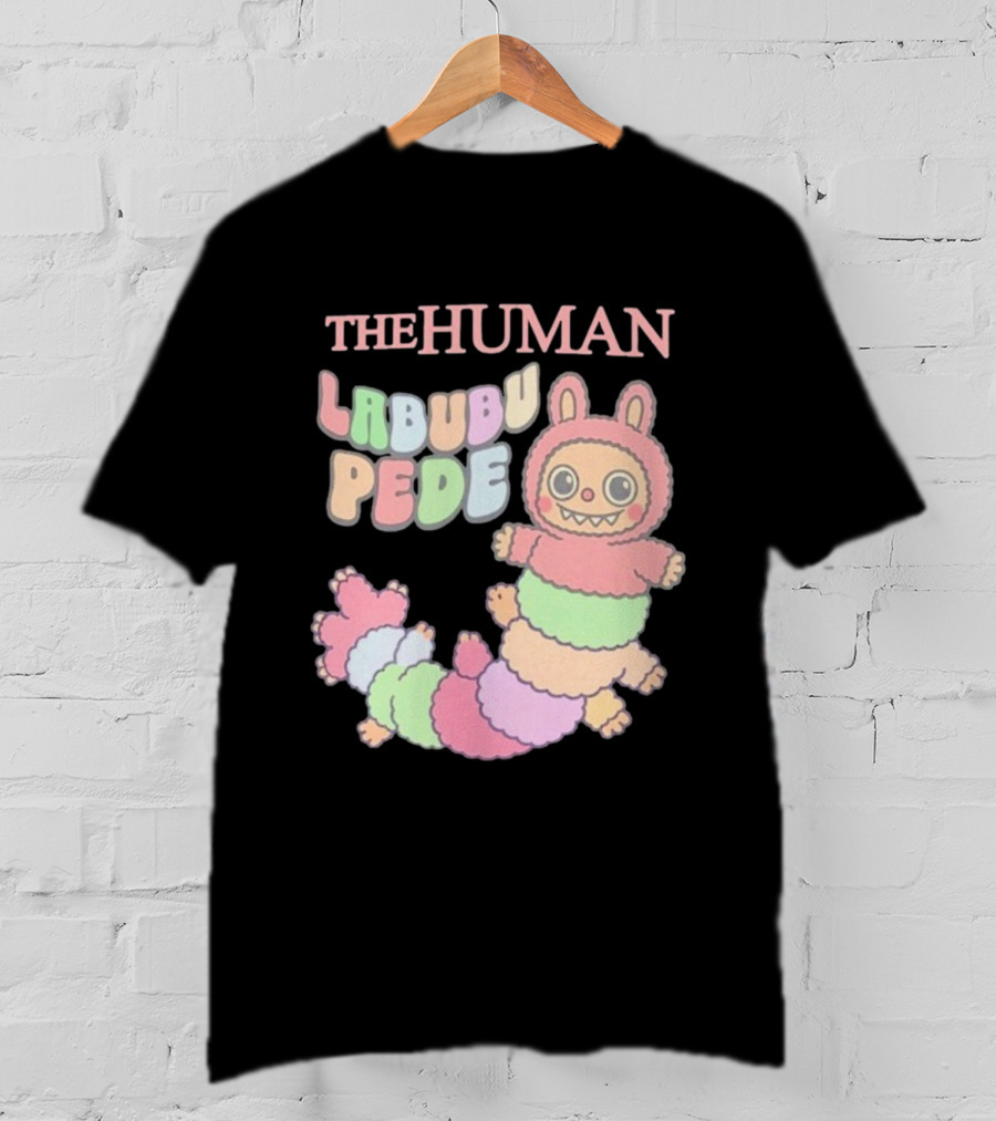The Human Labubu Pede Pastel Cartoon Character Design T-Shirt