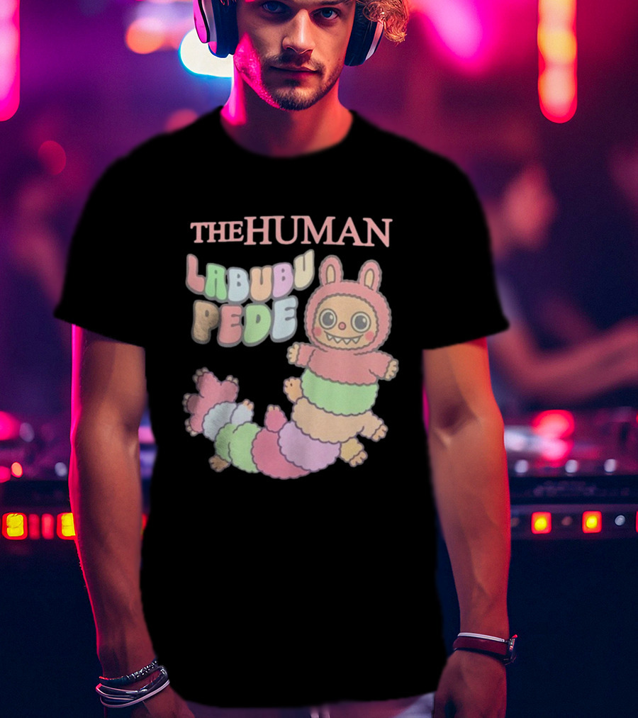The Human Labubu Pede Pastel Cartoon Character Design T-Shirt