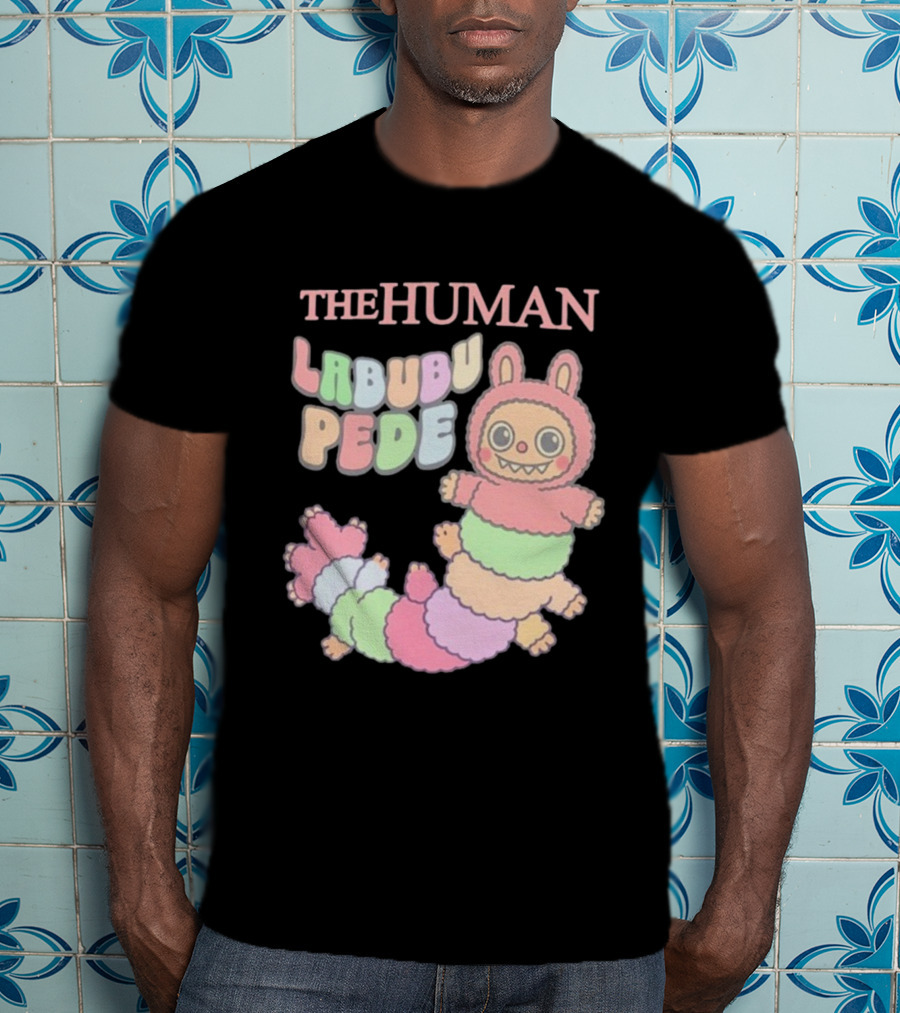The Human Labubu Pede Pastel Cartoon Character Design T-Shirt