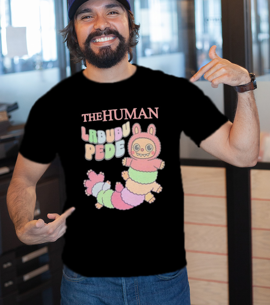 The Human Labubu Pede Pastel Cartoon Character Design T-Shirt