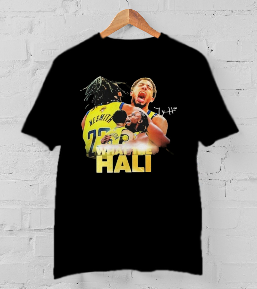Tyrese Haliburton Hug Aaron Nesmith What The Hali Indiana Pacers 2025 T-Shirt