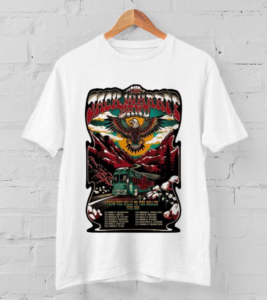 Jack Wharff Band From The Hills To The Holler Tour 2026 Eagle Mountain Bus Scene T-Shirt