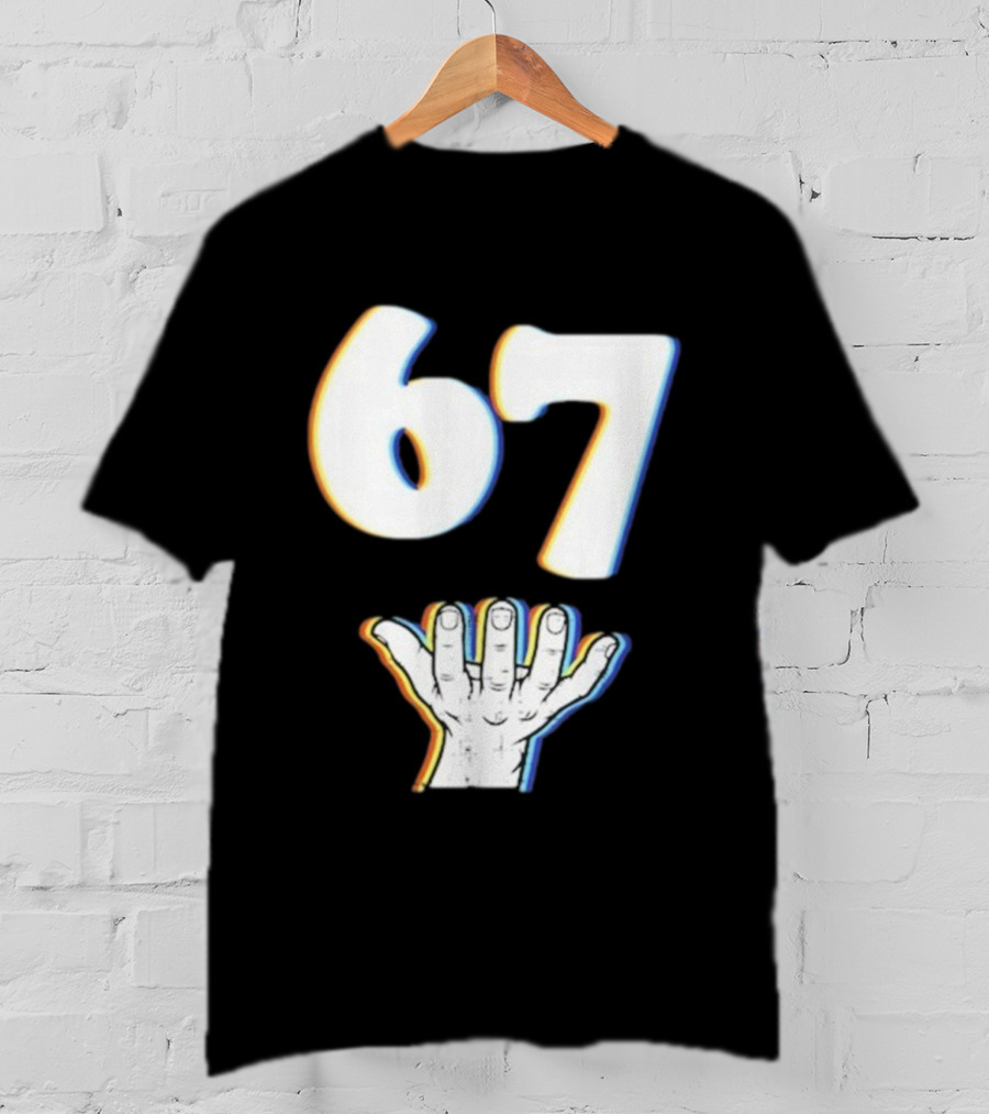 67 Meme Six Seven Hand Gesture T-Shirt