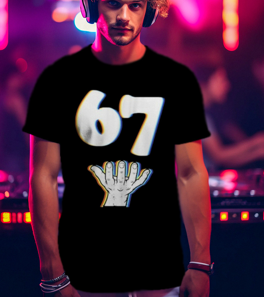 67 Meme Six Seven Hand Gesture T-Shirt