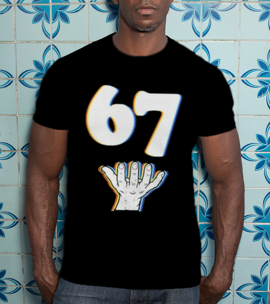 67 Meme Six Seven Hand Gesture T-Shirt