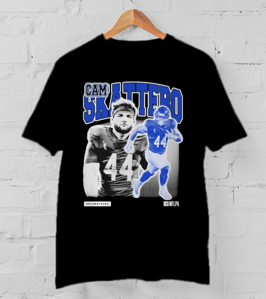 CAM Skattebo NFLPA Dreamathon Football Player 44 T-Shirt