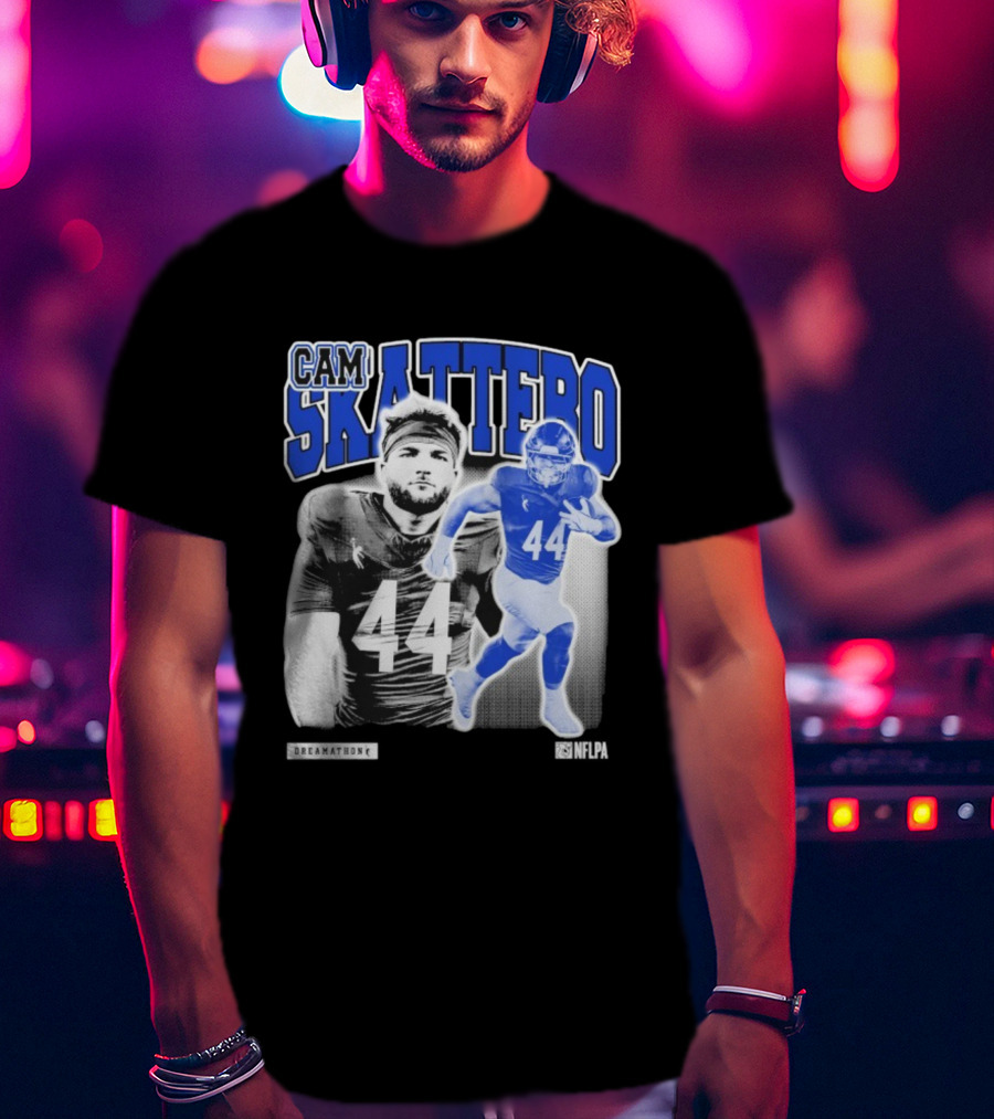 CAM Skattebo NFLPA Dreamathon Football Player 44 T-Shirt