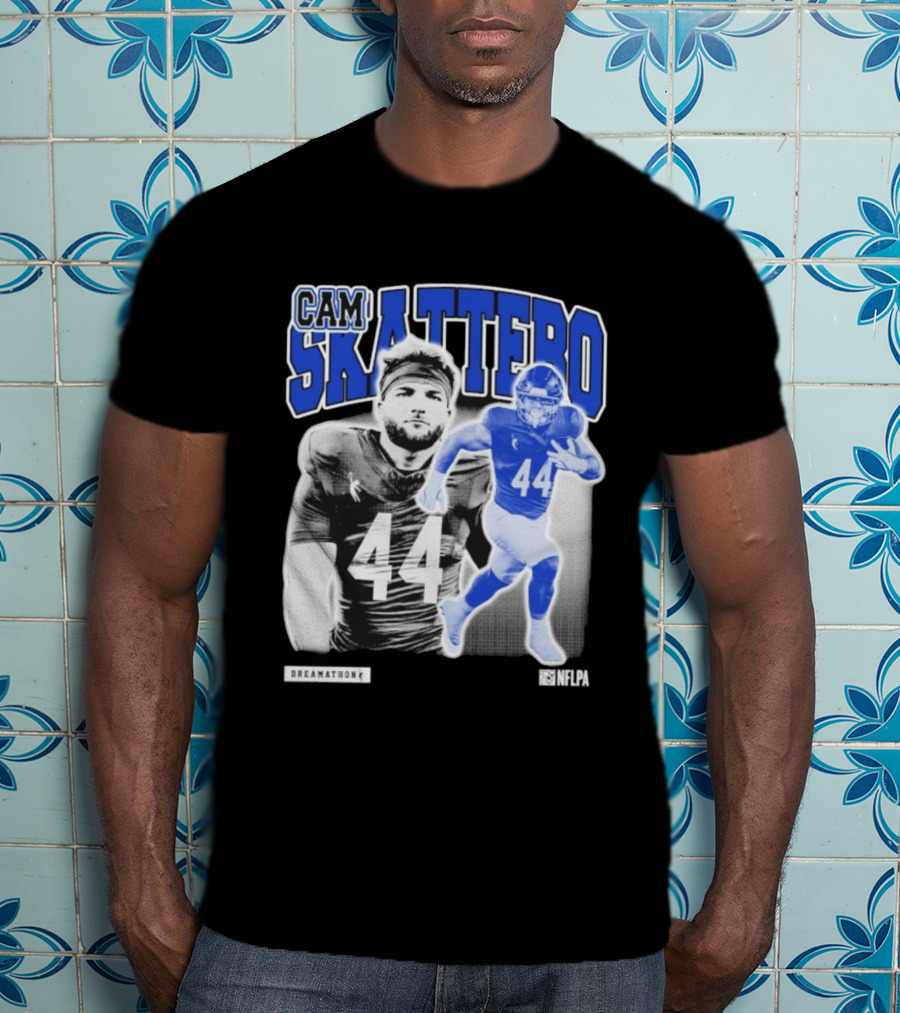 CAM Skattebo NFLPA Dreamathon Football Player 44 T-Shirt