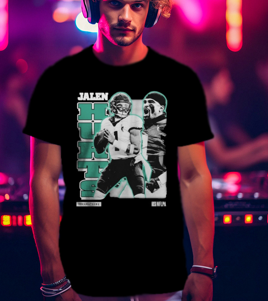 Jalen Hurts Dreamathon Philadelphia Eagles NFLPA Philly Football T-Shirt