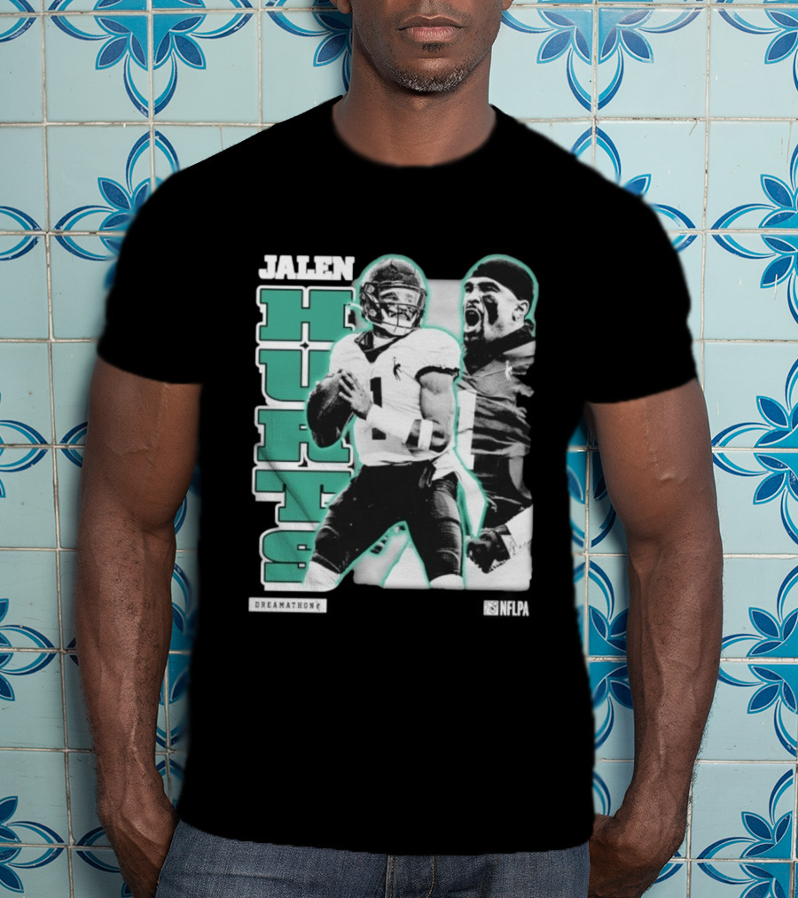 Jalen Hurts Dreamathon Philadelphia Eagles NFLPA Philly Football T-Shirt