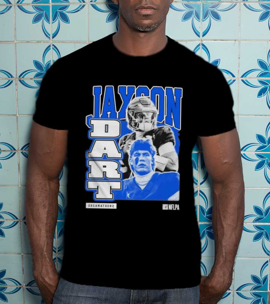 Jaxson Dart Dreamathon NFLPA Football Player Performance T-Shirt