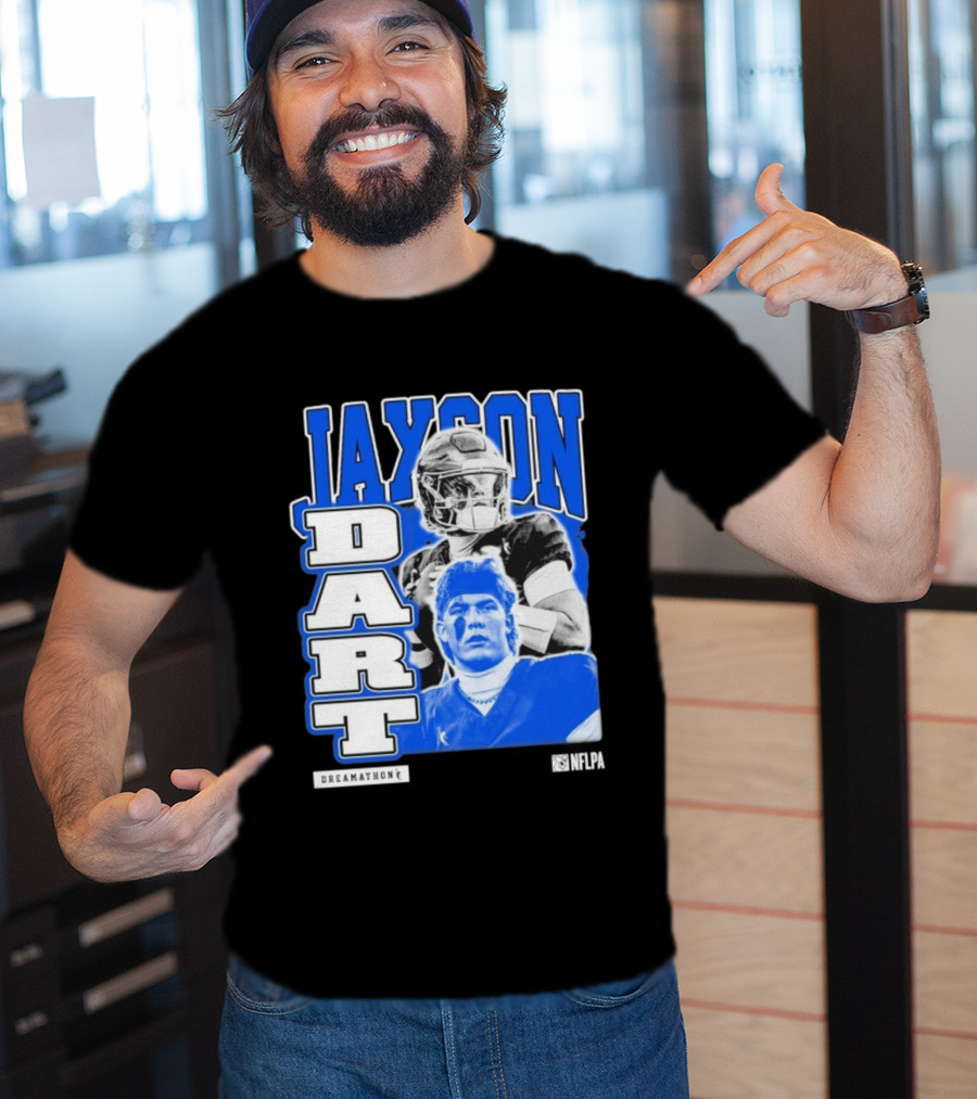 Jaxson Dart Dreamathon NFLPA Football Player Performance T-Shirt