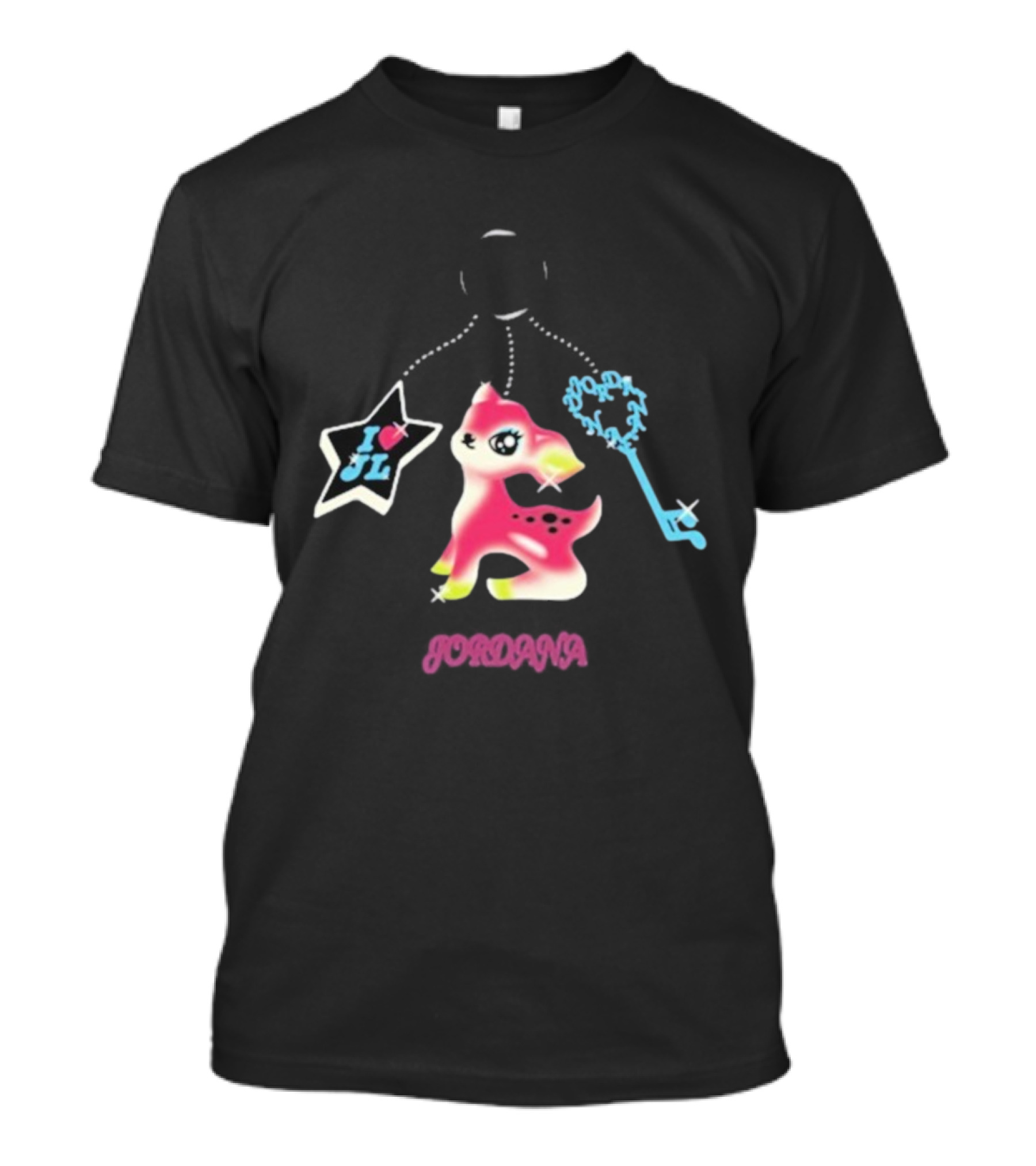 I Love JL Jordana Keychain Fawn Star Charm T-Shirt