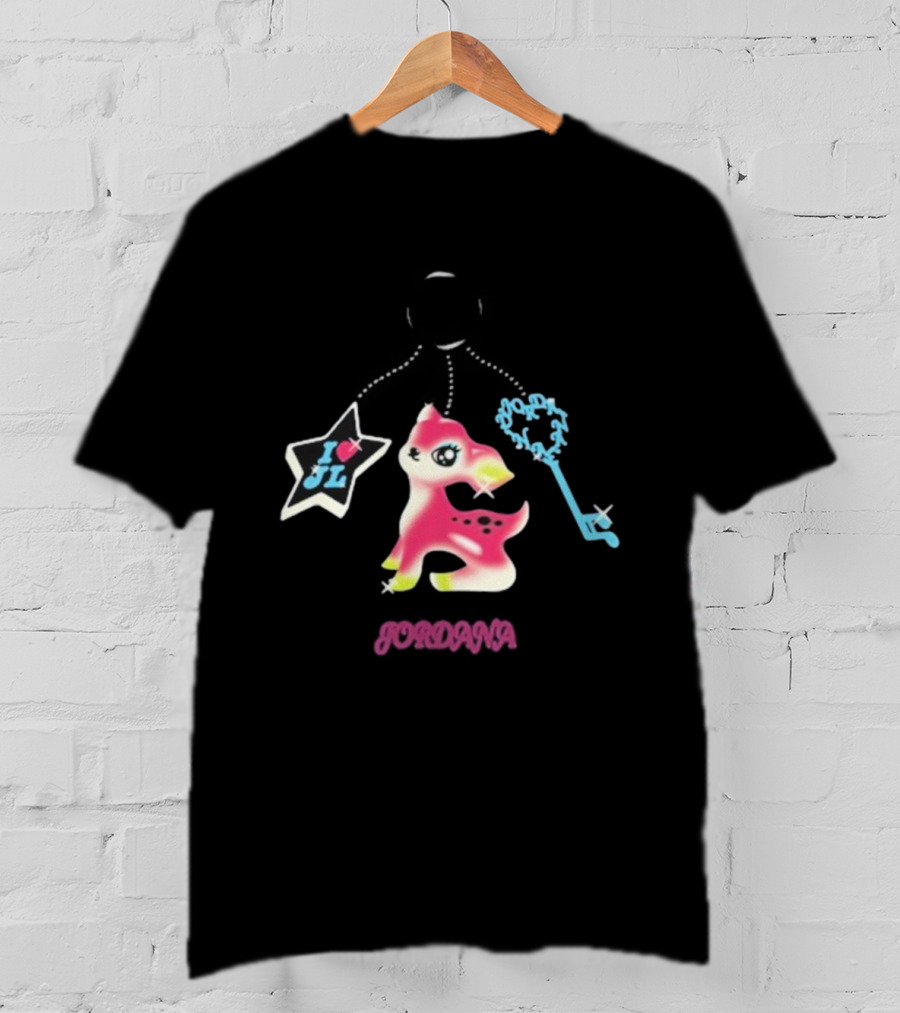 I Love JL Jordana Keychain Fawn Star Charm T-Shirt