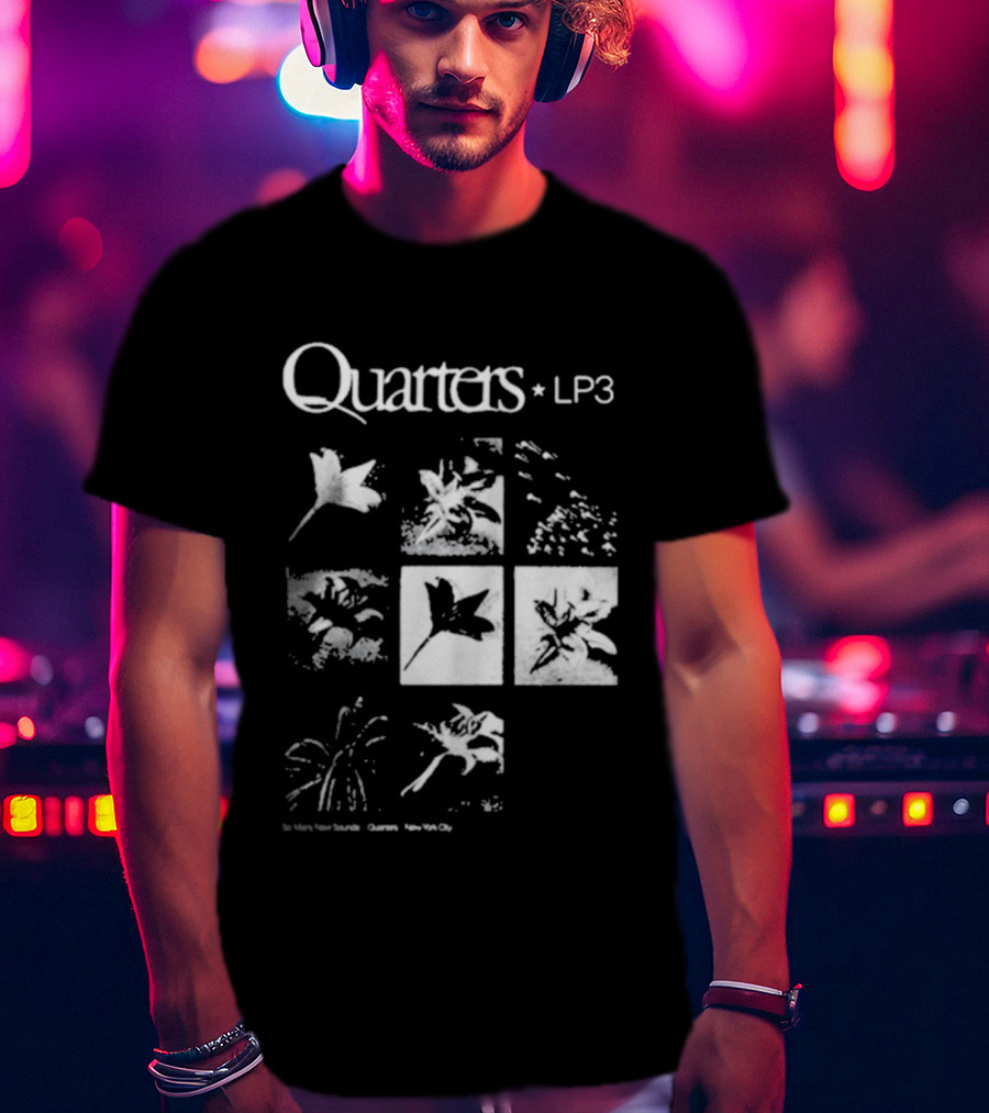 Quarters LP3 Flower Botanical Frames By The Departed Proceeds By Annie Hamilton T-Shirt