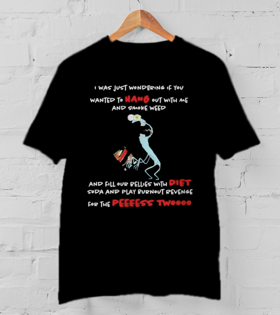 Smiling Friends Mr. Landlord Hang Out Smoke Weed Diet Soda Burnout Revenge Perfect Two T-Shirt