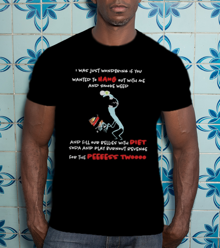 Smiling Friends Mr. Landlord Hang Out Smoke Weed Diet Soda Burnout Revenge Perfect Two T-Shirt