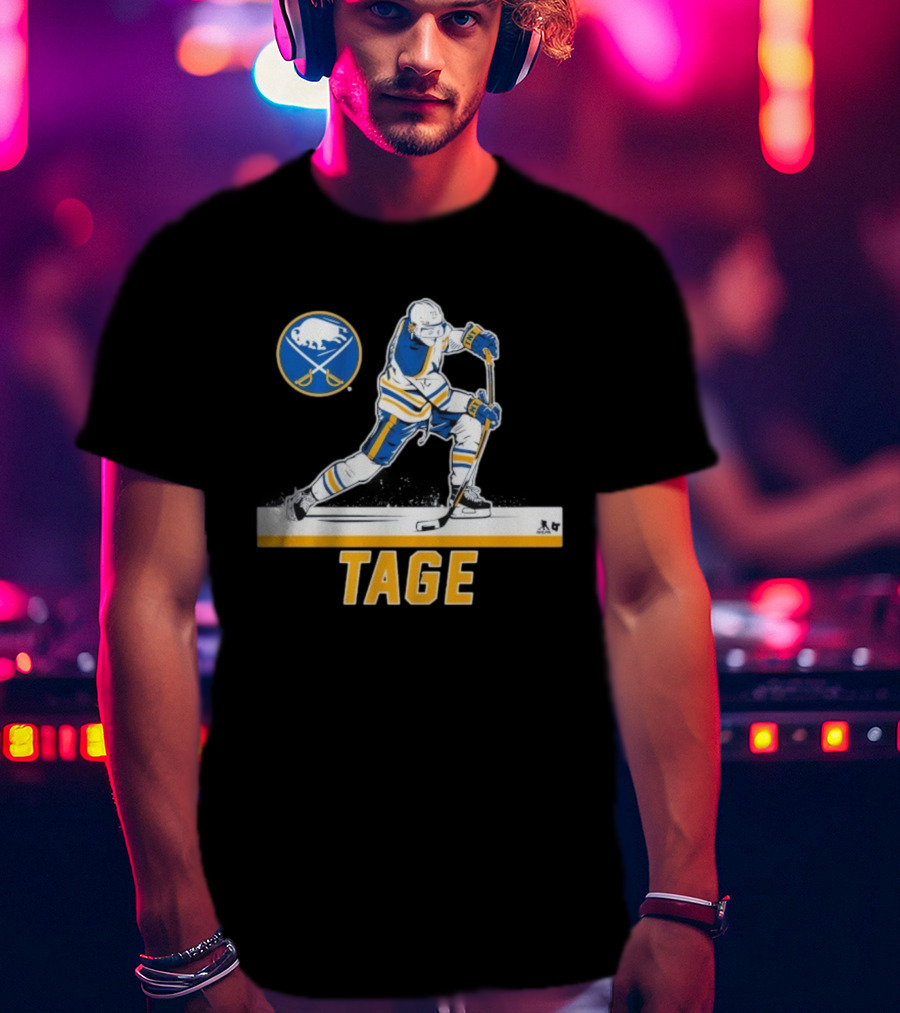 Tage Thompson Buffalo Sabres Hockey Action Art T-Shirt