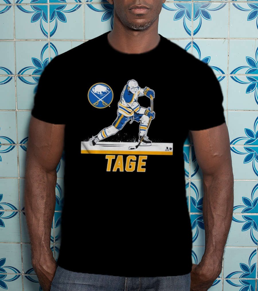 Tage Thompson Buffalo Sabres Hockey Action Art T-Shirt