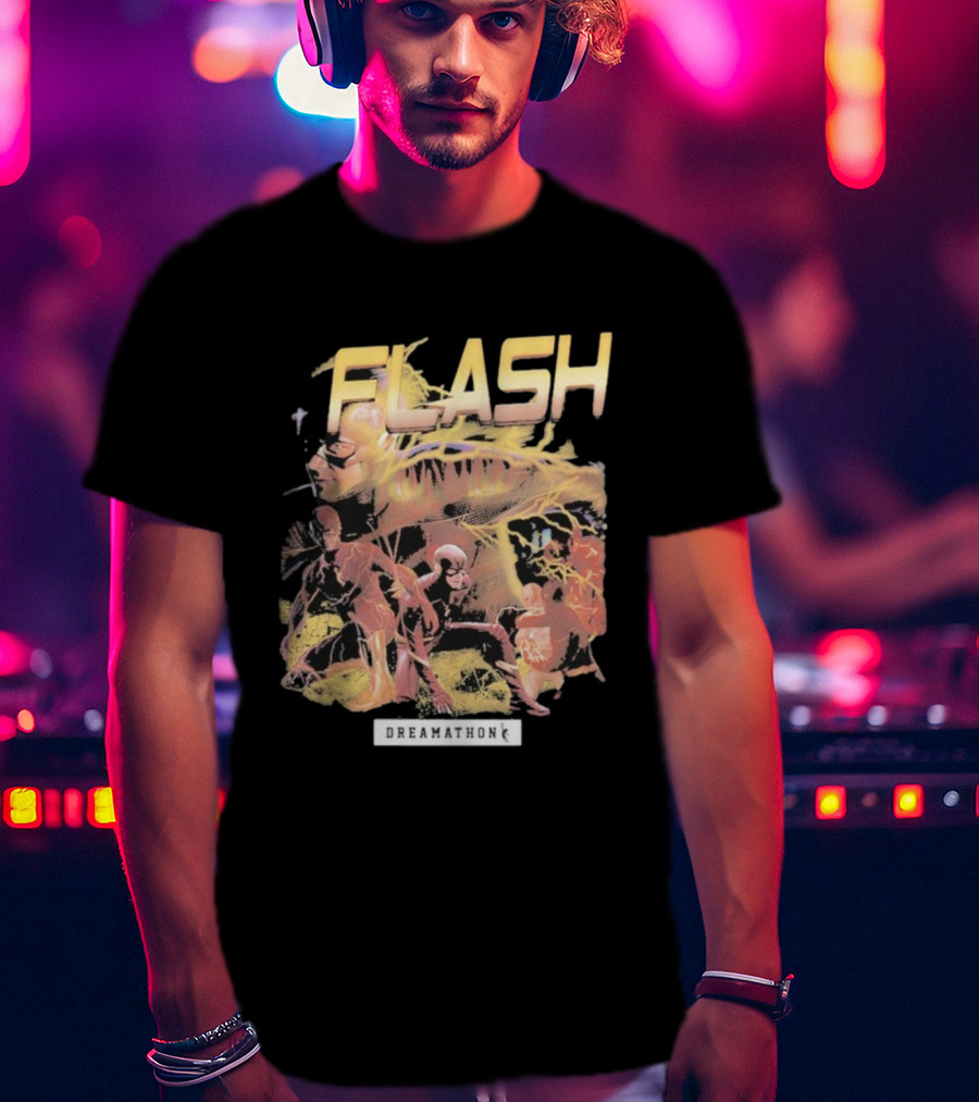 Flash Dreamathon Comic Heroes Lightning Collaboration T-Shirt
