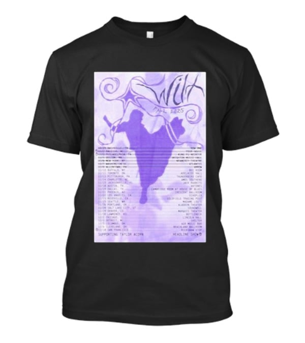 Wilt Fall 2025 Tour Dates Supporting Taylor Acorn Headline Shows T-Shirt