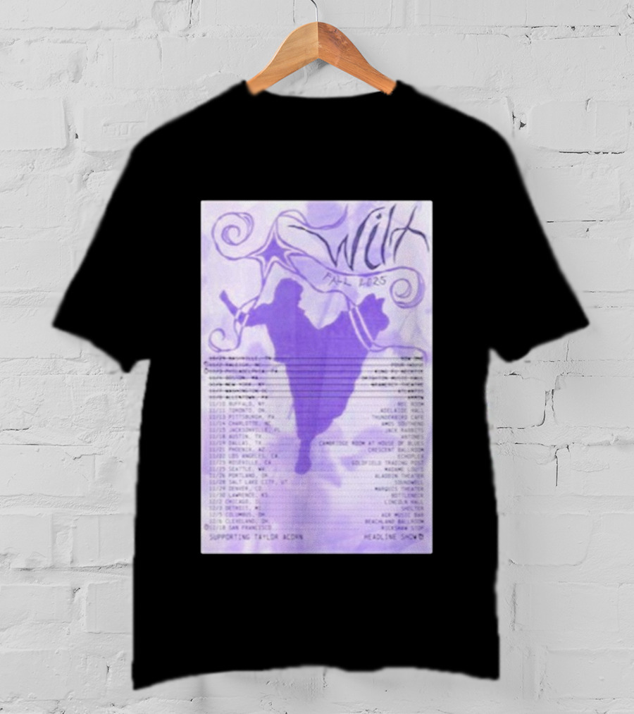 Wilt Fall 2025 Tour Dates Supporting Taylor Acorn Headline Shows T-Shirt