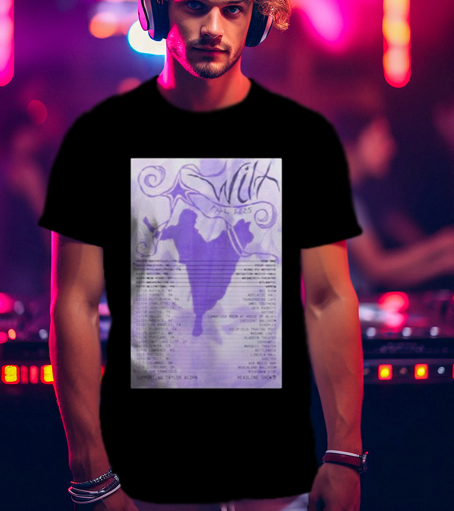 Wilt Fall 2025 Tour Dates Supporting Taylor Acorn Headline Shows T-Shirt