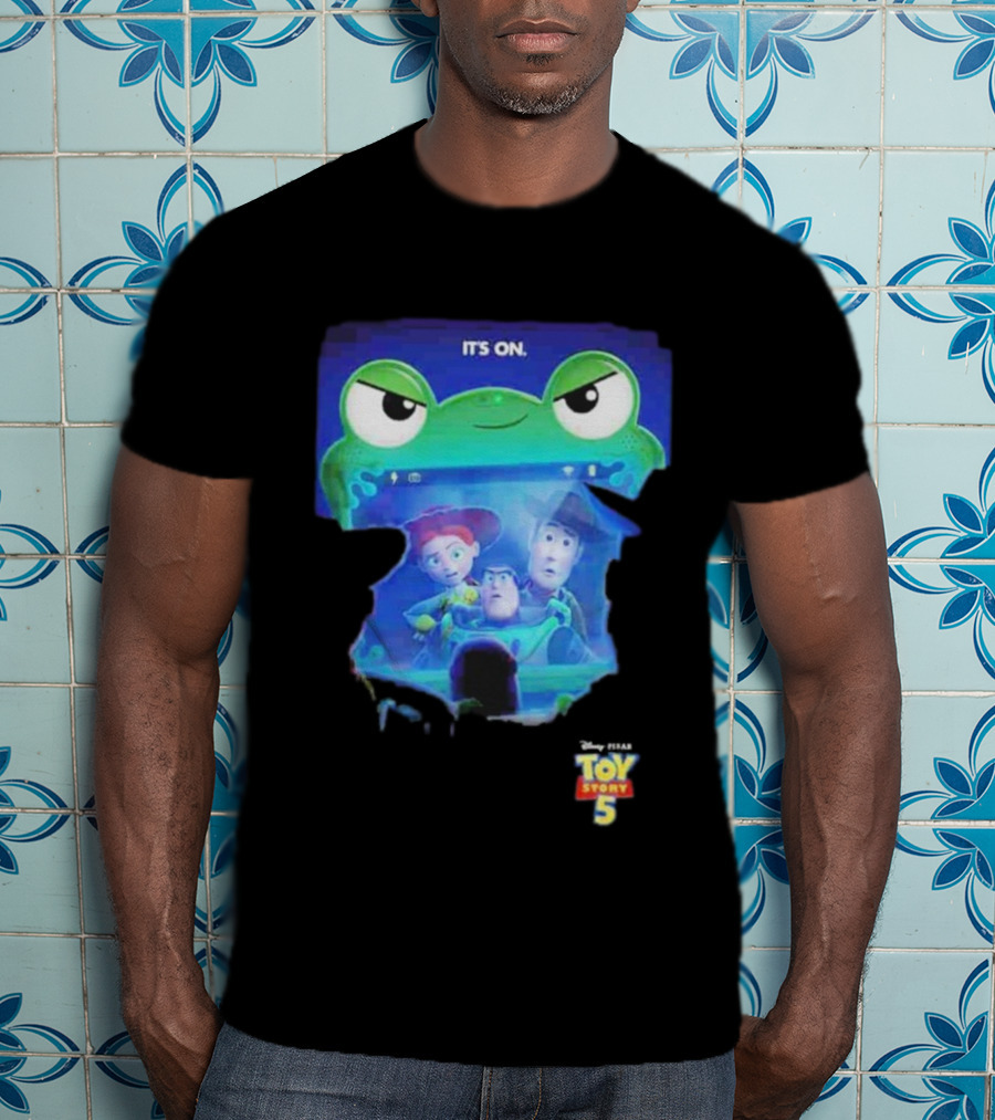 It's On Toy Story 5 In Theaters June 19 2026 Pixar Animation Film Promotion T-Shirt
