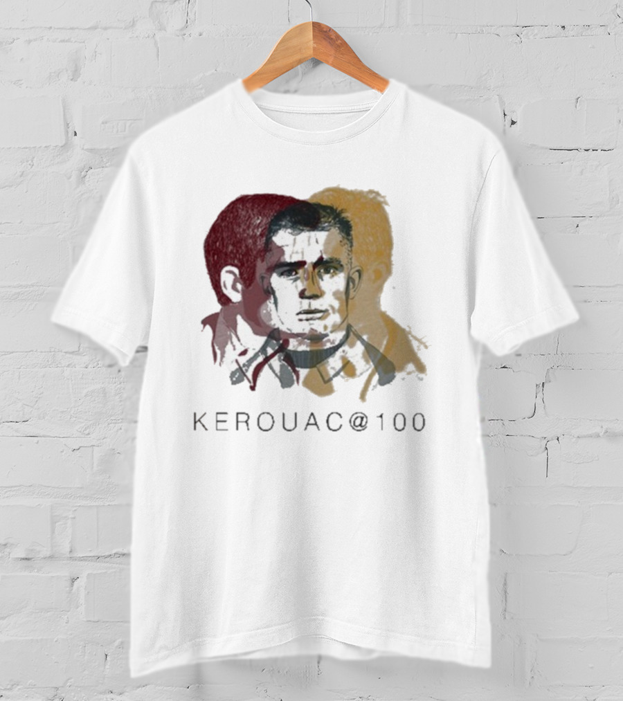 Kerouac @100 Profiles Literary Icon Centennial Tribute T-Shirt