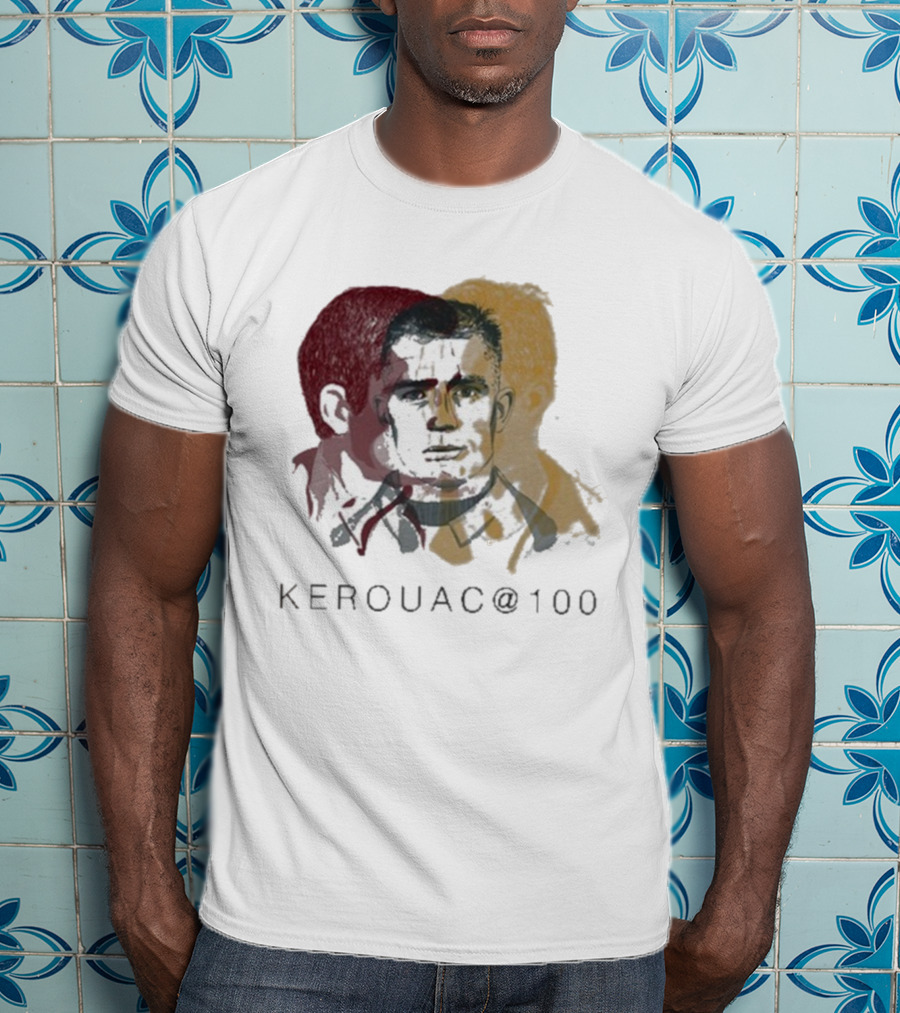 Kerouac @100 Profiles Literary Icon Centennial Tribute T-Shirt