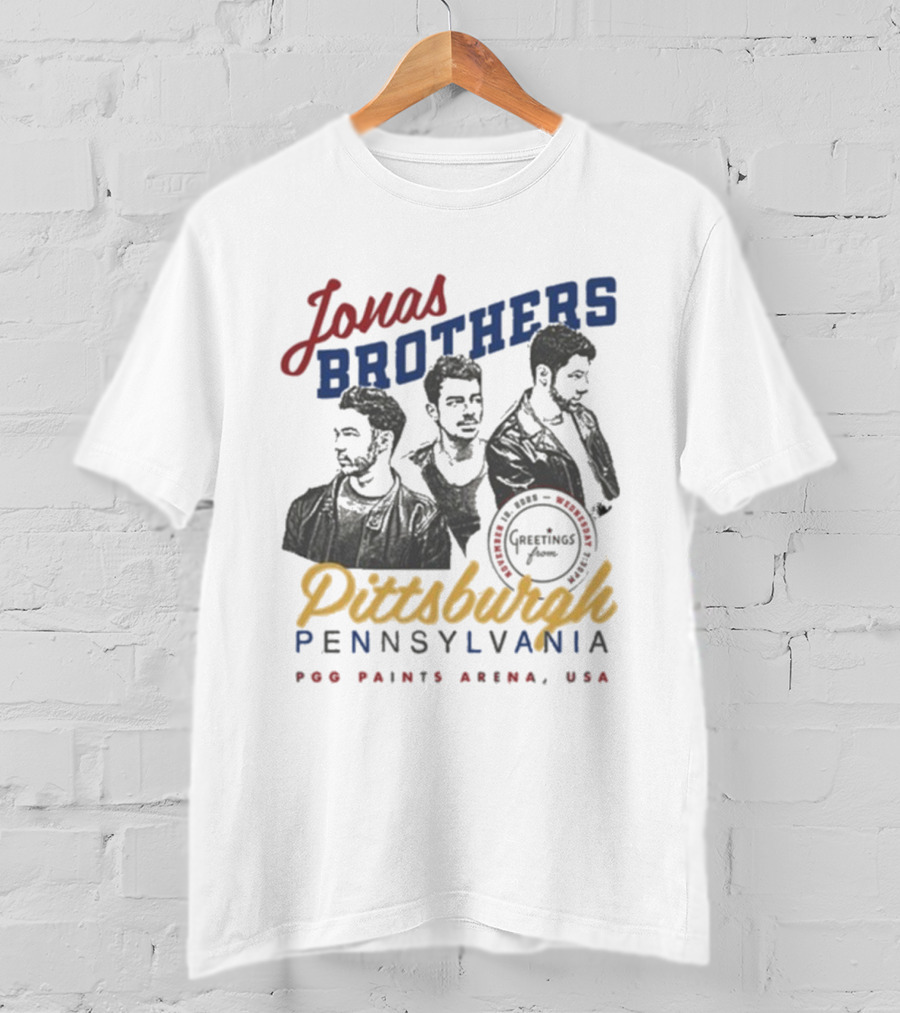 Jonas Brothers Pittsburgh Pennsylvania PPG Paints Arena November 12 2025 USA T-Shirt