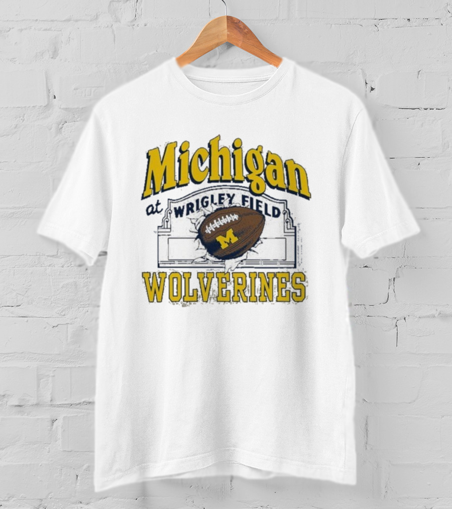Michigan Wolverines At Wrigley Field Football Event T-Shirt