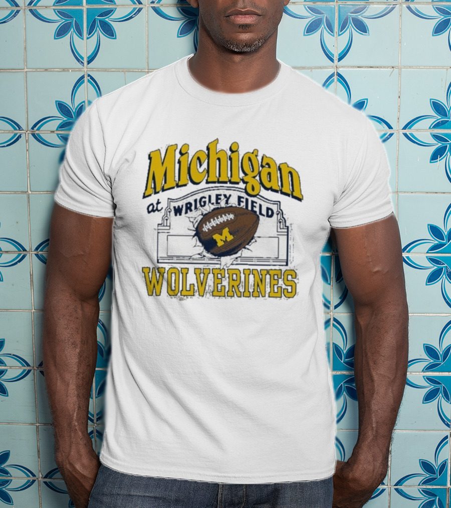 Michigan Wolverines At Wrigley Field Football Event T-Shirt