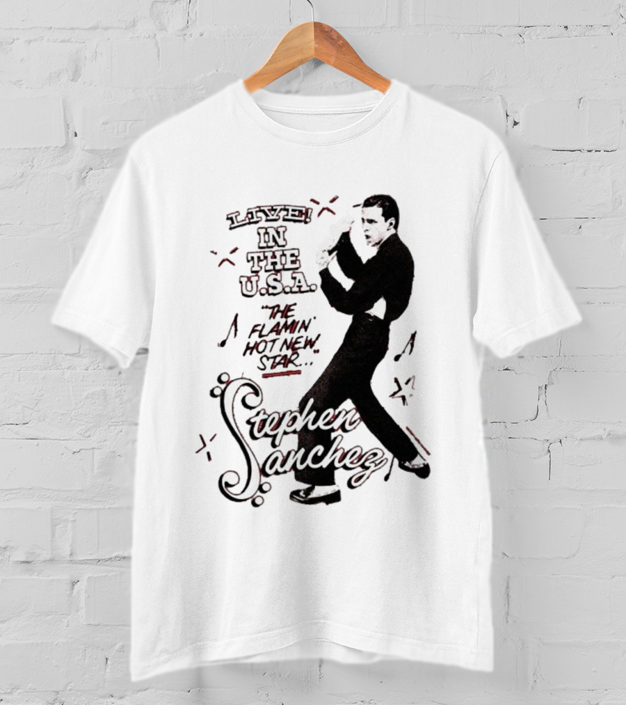 Stephen Sanchez Live In The USA Flamin’ Hot Star Retro Style T-Shirt