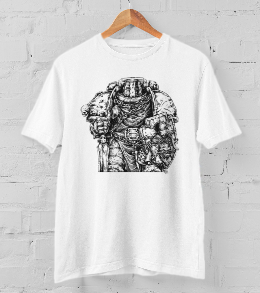 Trench Paladin Warrior Armor Knight Imagery T-Shirt