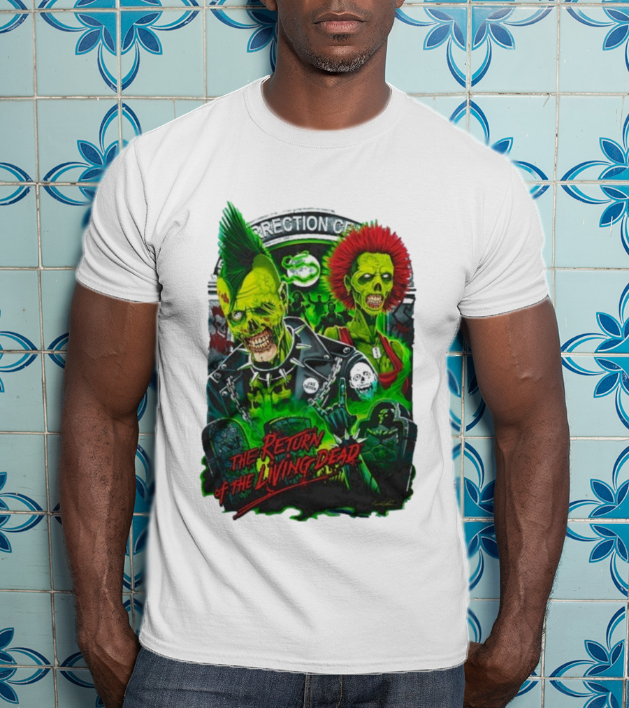 The Return Of The Living Dead Correctional Center Rot ‘N’ Roll Zombie Punk Compilation T-Shirt