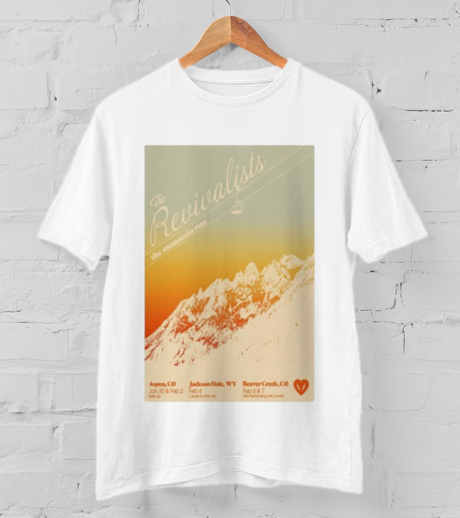 The Revivalists The Mountain Run Aspen Jackson Hole Beaver Creek 2026 T-Shirt