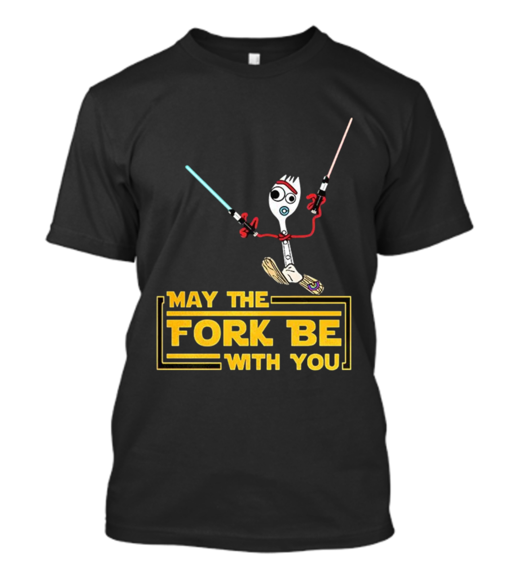 Forky May The Fork Be With You Star Wars Parody T-Shirt