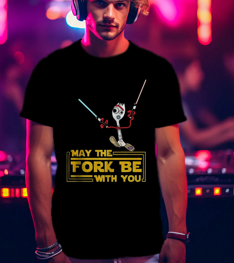 Forky May The Fork Be With You Star Wars Parody T-Shirt