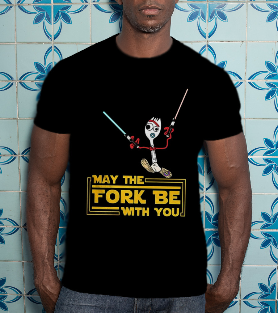 Forky May The Fork Be With You Star Wars Parody T-Shirt