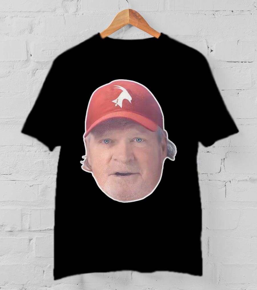 John Kruk Philadelphia Phillies Red Cap With White Goat Icon T-Shirt