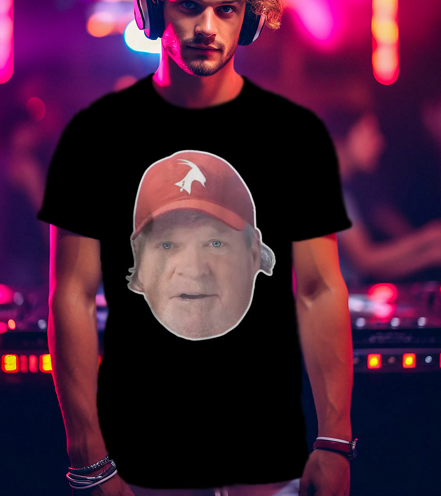 John Kruk Philadelphia Phillies Red Cap With White Goat Icon T-Shirt