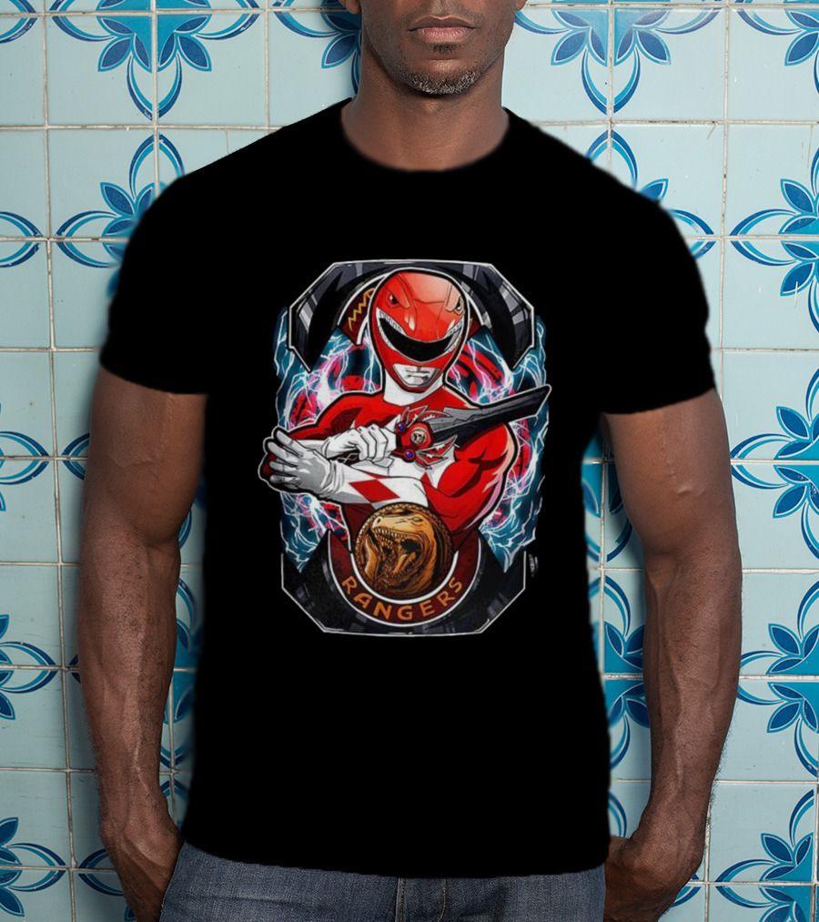 Mighty Morphin Power Rangers Red Ranger Tyrannosaurus Morphin’ Time T-Shirt