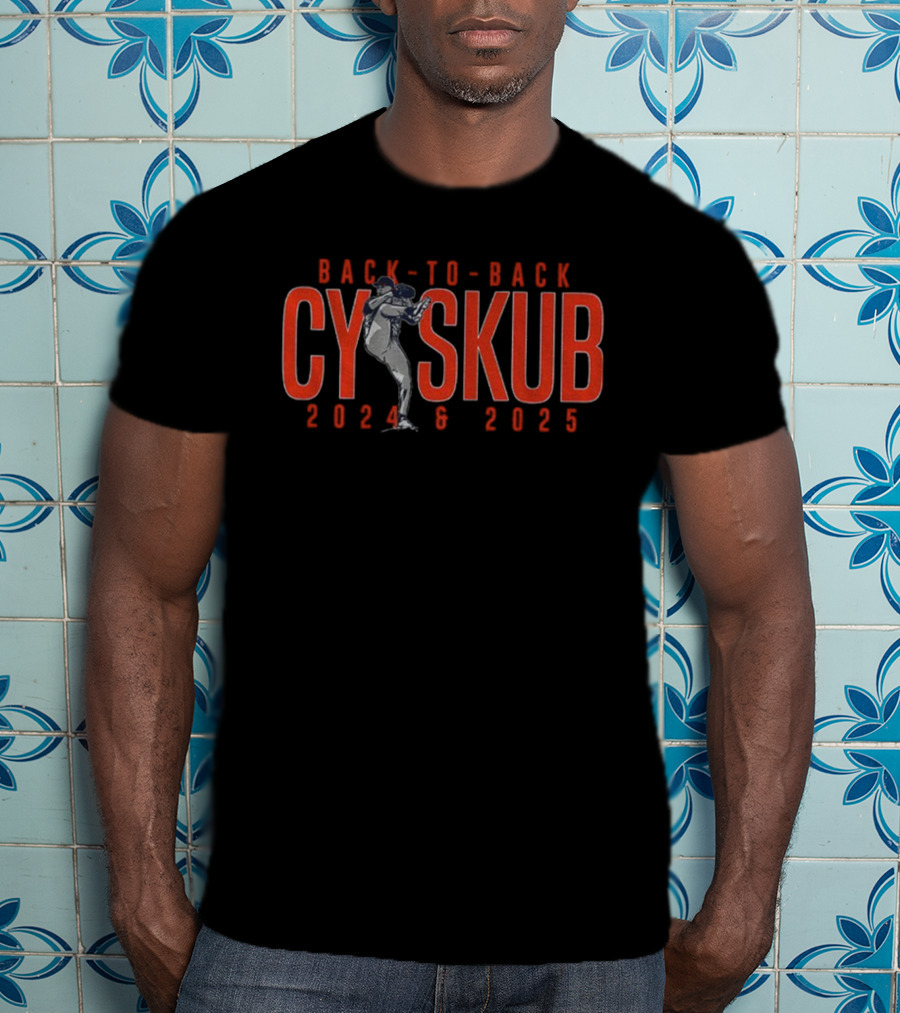 Back-to-Back Cy Skub 2024 2025 Tarik Skubal Detroit Tigers T-Shirt