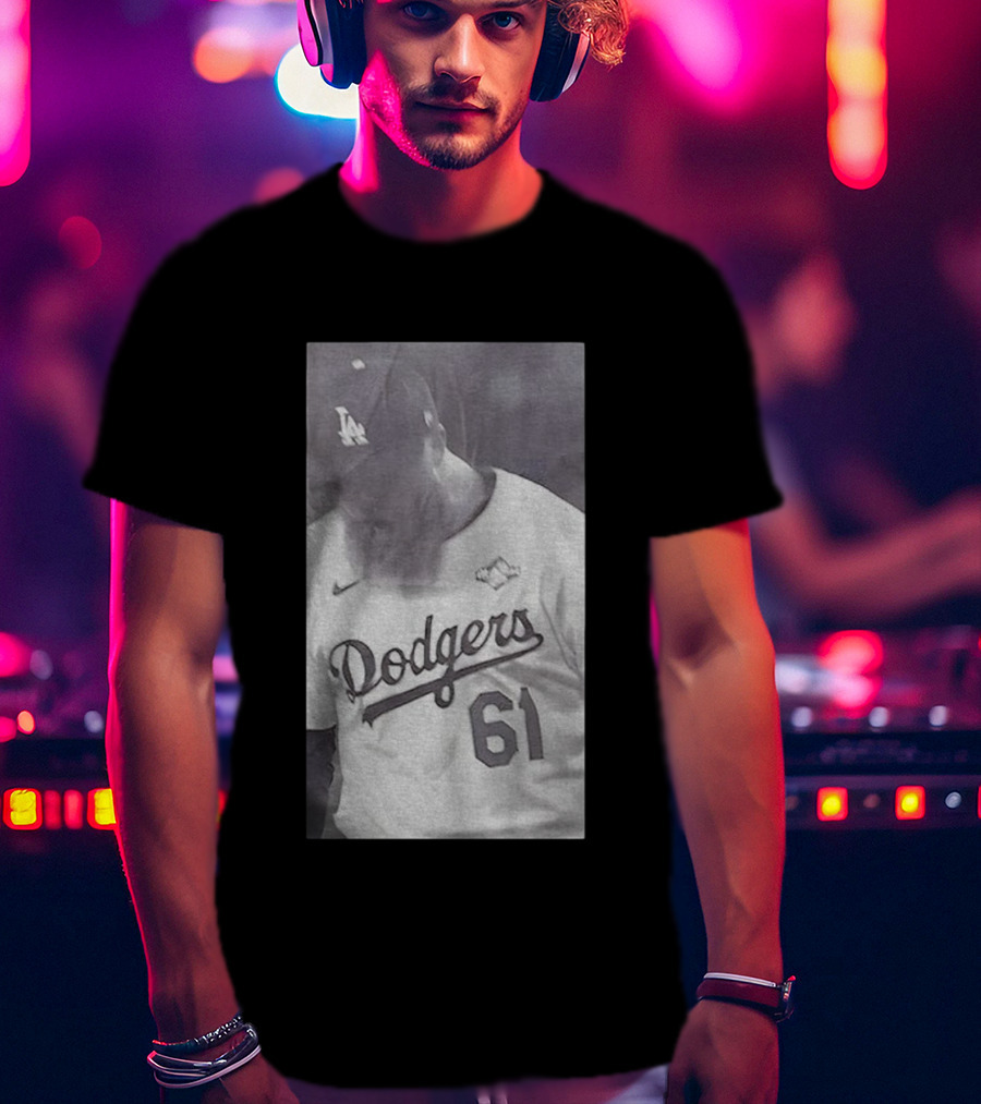 Will Klein 61 Los Angeles Dodgers MLB Baseball Vintage 2025 Commemorative Apparel T-Shirt