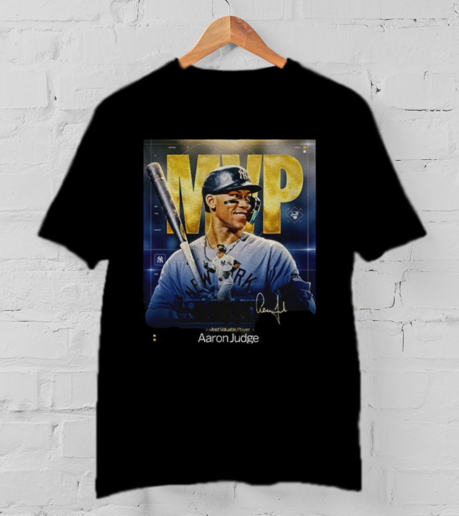 Aaron Judge New York Yankees MVP 2025 Most Valuable Player American League Signature T-Shirt