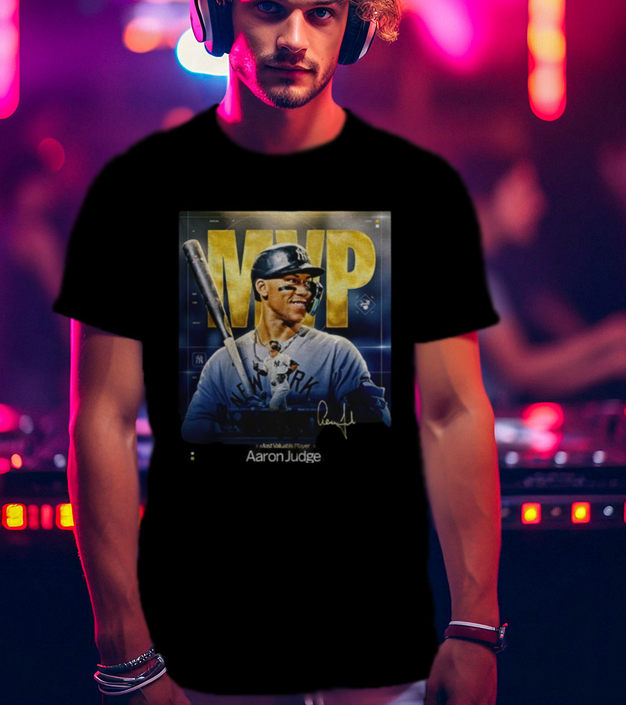 Aaron Judge New York Yankees MVP 2025 Most Valuable Player American League Signature T-Shirt