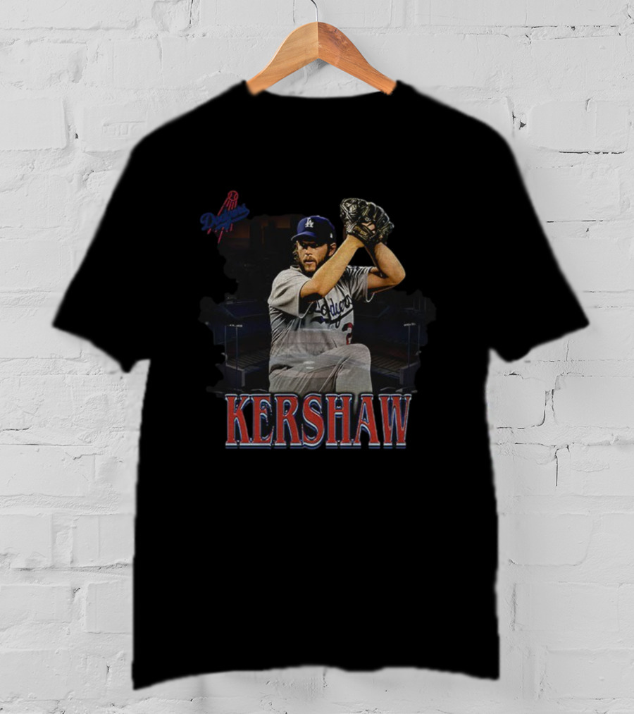 Clayton Kershaw Los Angeles Dodgers Pitching MLB Baseball World Series 2025 T-Shirt