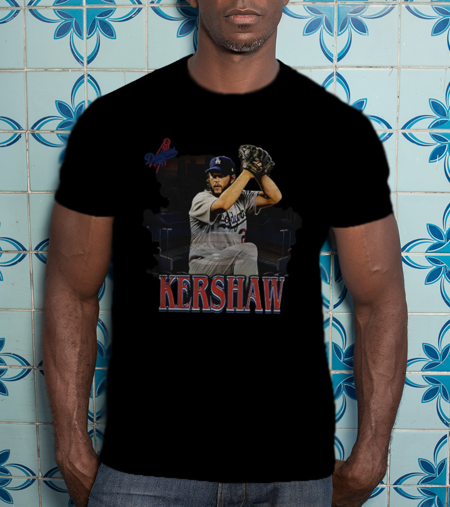 Clayton Kershaw Los Angeles Dodgers Pitching MLB Baseball World Series 2025 T-Shirt