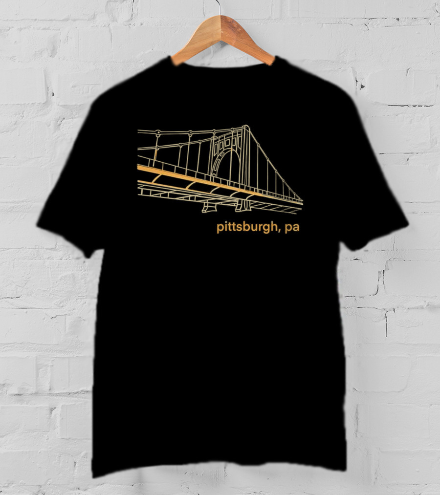 Champion Clemente Bridge Pittsburgh Iconic Architecture T-Shirt